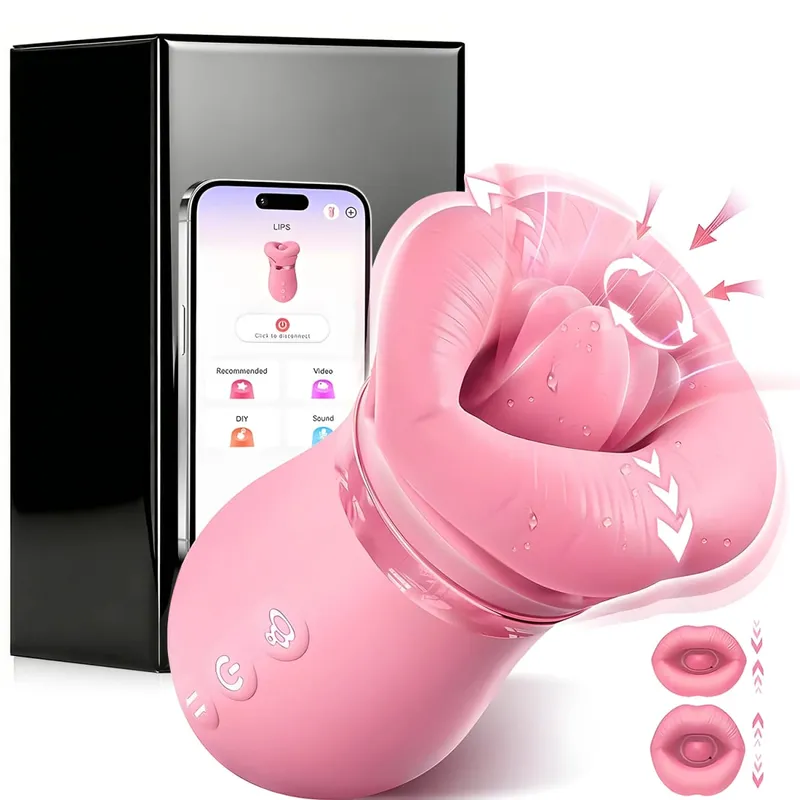 APP Control Sucking Vibrator Tongue Licking Sucker Female Oral Clitoris Nipple Stimulator Vacuum Sex Toys for Couples