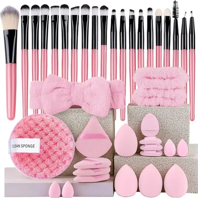 33 db-os beauty set sminkkészlet nagy és kis szépségszivacsok a hibátlan sminkfelvitelhez és a smink eltávolításához teljes készlet — image 21