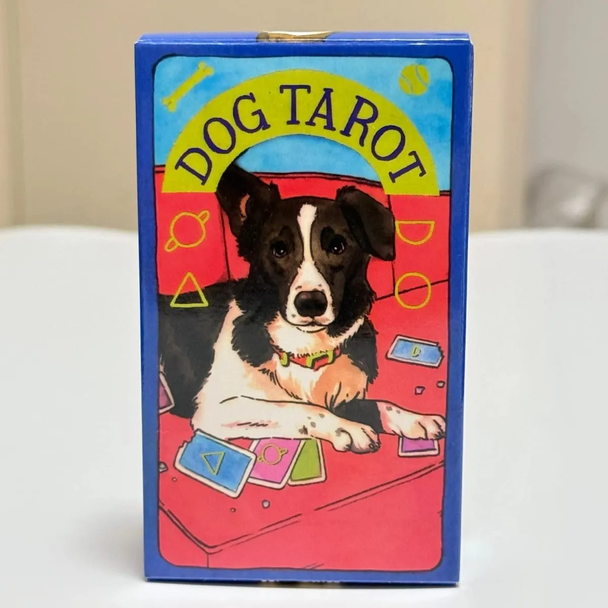 Mazzo di tarocchi per cani Simpatico 78 pezzi di carte dei tarocchi Waite, illustrazioni ad acquerello per cani, regalo unico per gli amanti dei cani