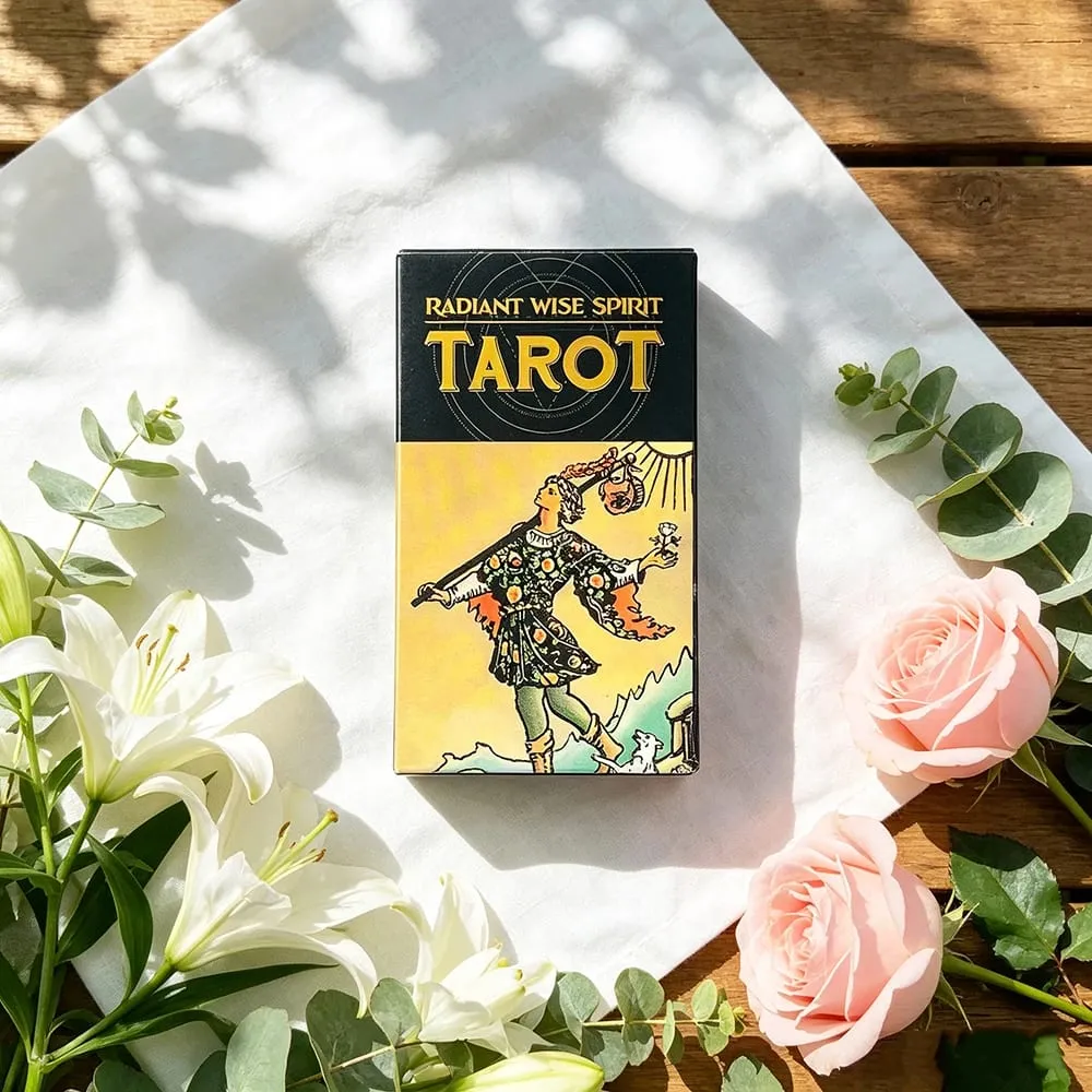 Radiant Wise Spirit Tarot Cards 78Pcs Tarot Deck English Visions Fortune Divination Board Game Spiritual Practices Cards Game — image 5