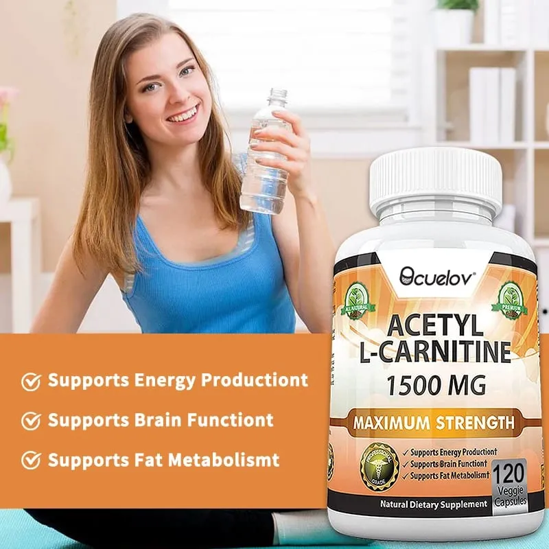 Acetyl L-Carnitine Capsules Unisex Energy & Metabolic Support Dietary Supplement Increase Body Performance Promote Metabolic — image 3