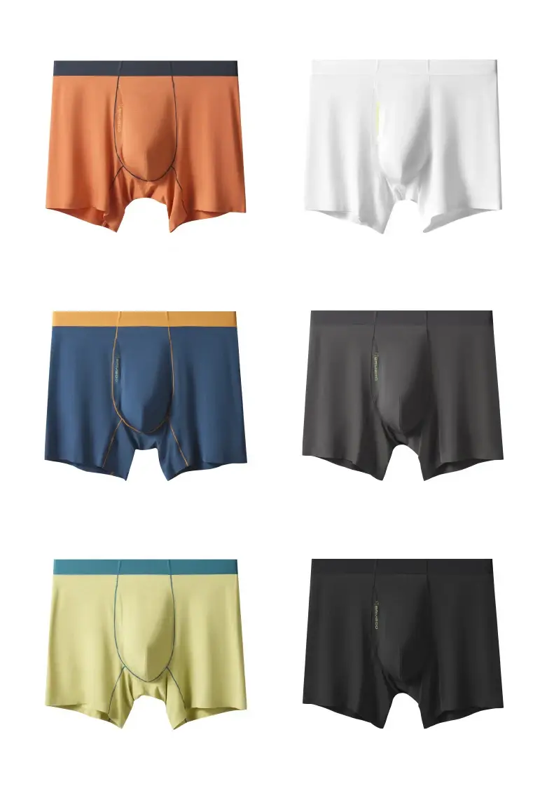 2pcs New Bamboo Fiber Man Underwear Lengthen Sport Men Boxers Regenerated Fibers Underpants L XL XXL 3XL 4XL Side Open Design