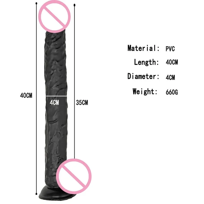 40cm Realistic Long Dildo Big Penis Huge Dildos Vaginal Masturbation G Spot Stimulation Anal Butt Plug For Women Sex Toys 18+ — image 9