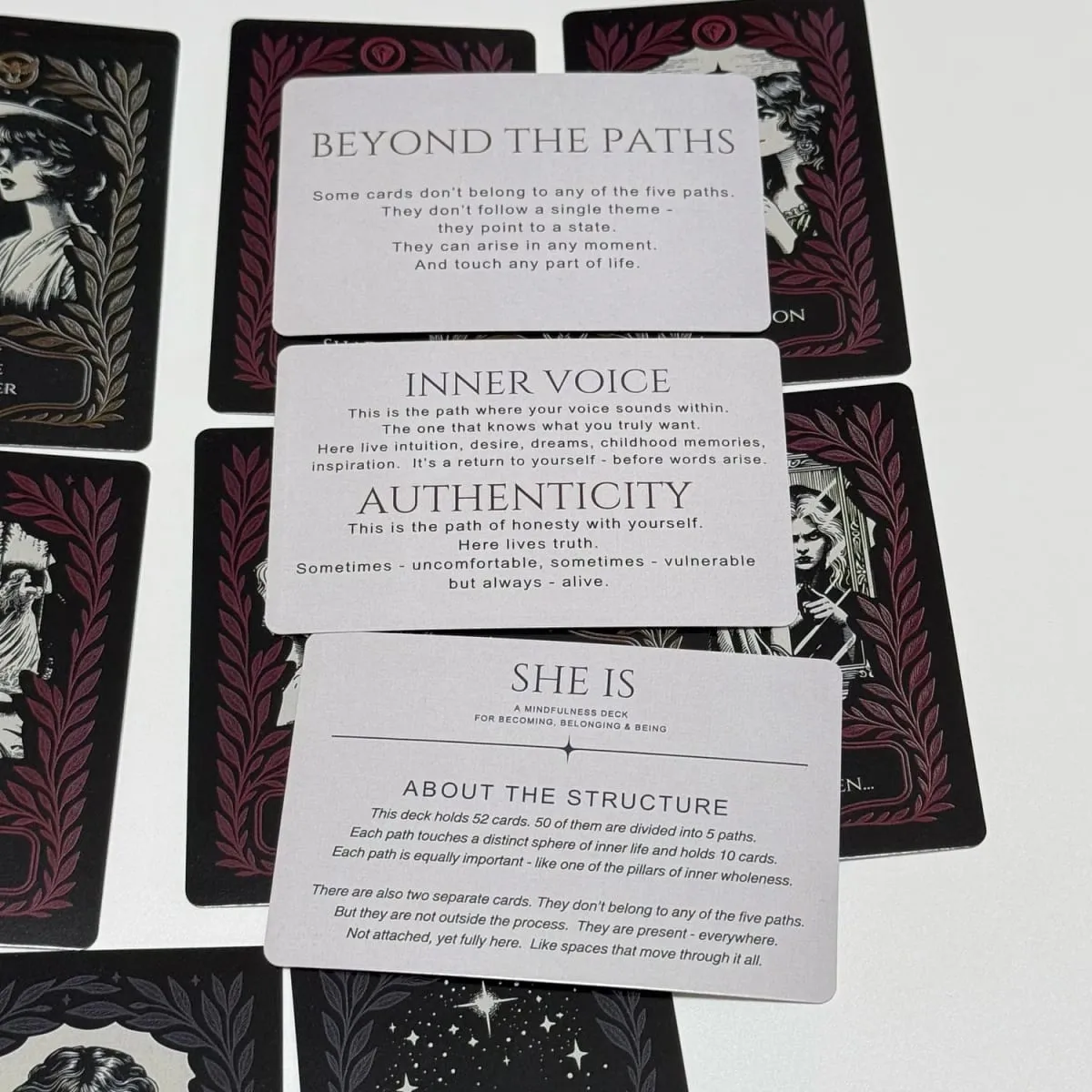 She Is Mindfulness Self-Care Cards Inner Dialogue Self-Reflection Tool for Family Gatherings Interactive Board Playing Game — image 6