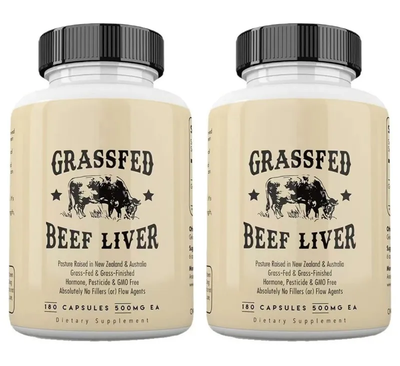 Grassfed Beef Liver Capsules 500mg Each Pasture Raised Bovine Liver Supplement Non GMO 180 Capsules — image 9