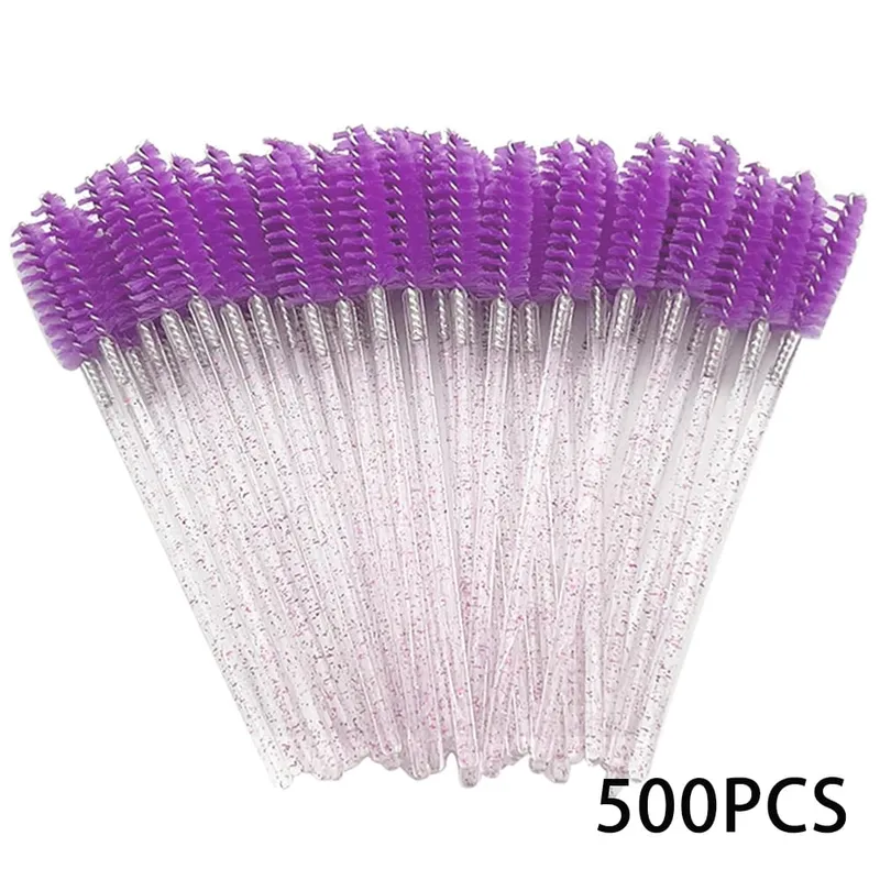 500/1000 stücke Wimpern Pinsel Applikator Großhandel Lash Mascara Wands Pinsel Für Wimpern Verlängerung Augenbraue Spoolies Schönheit Werkzeuge