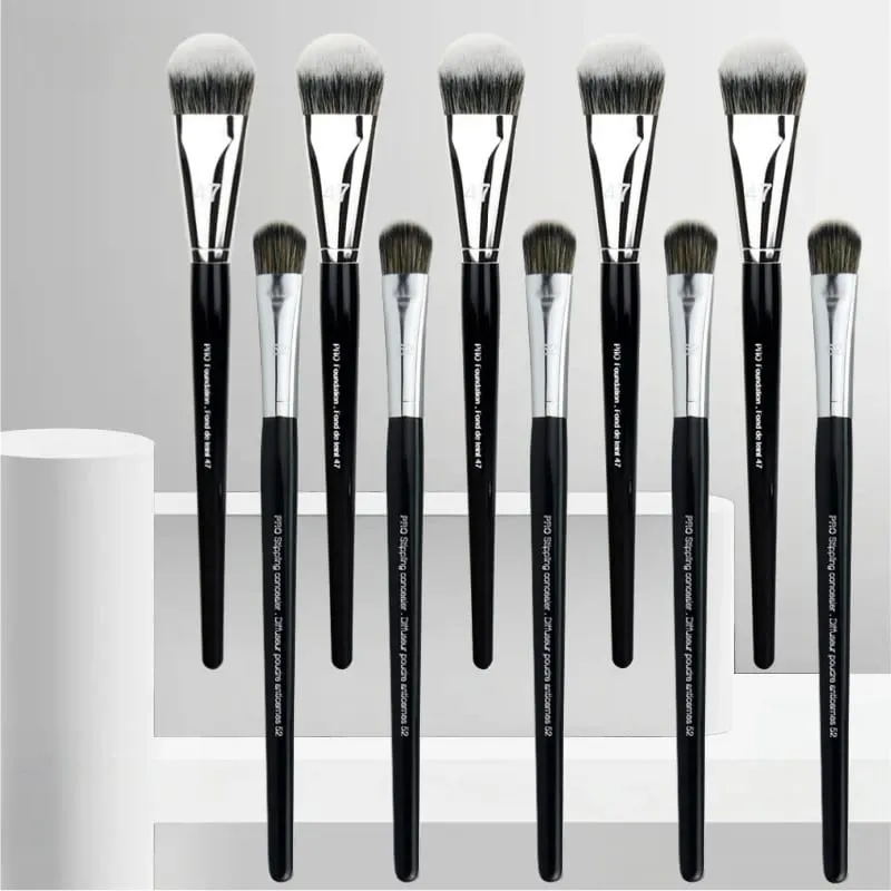 Professional Foundation Brush 47/52 Broom Head Liquid Foundation Shadow Repairing Brushes Women Face Base Makeup Beauty Tools