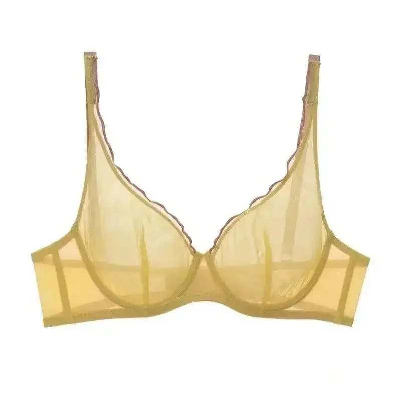 European Luxury Lingerie Set Full Cup Sheer Ultra Thin Bra & Panty Set Sexy Comfort for Women Large Small MOYISU Sexy Tushy S-XL — image 21