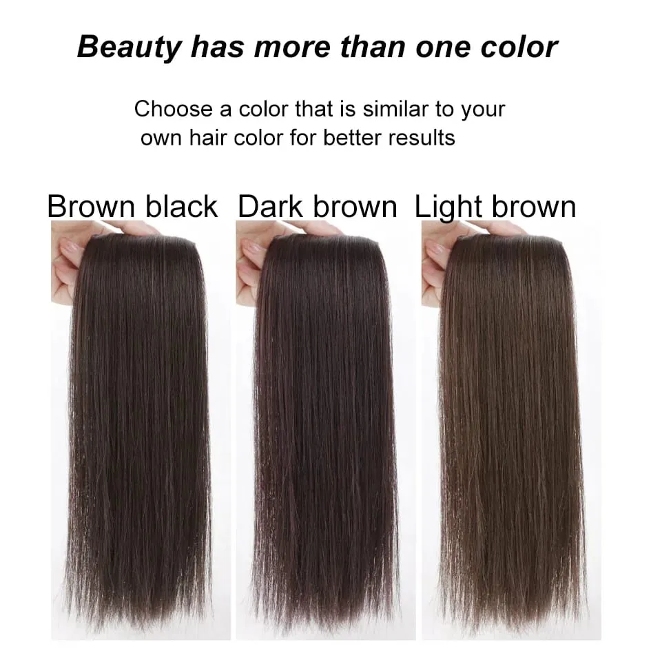 Synthetic 2 pieces/set of wig pads hair extensions opening and top replacement pieces replacement artifact — image 4