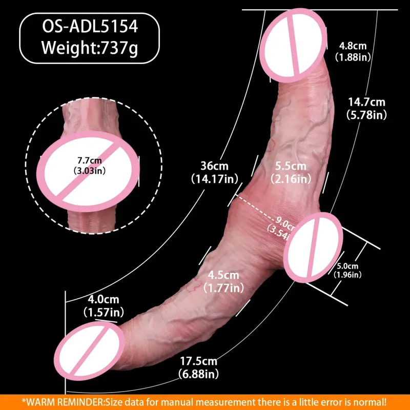 Godes en Silicone à Double extrémité, godemichet Anal souple, jouet intime pour adulte, jeu de Couple réutilisable, Plug Anal, dilatateur d'anus — image 4