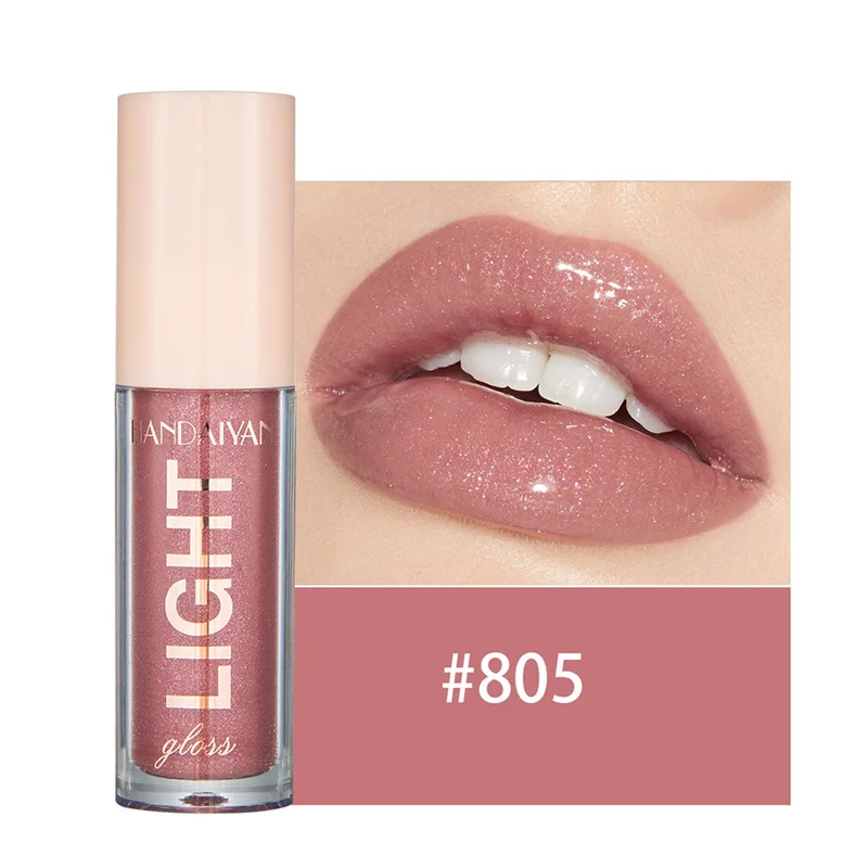 12 barev Mirror Pearl Lesk na rty Dlouhotrvající hydratační lesk Glitter Lip Glaze Vodotěsné sklo Tekutá rtěnka Dámský make-up