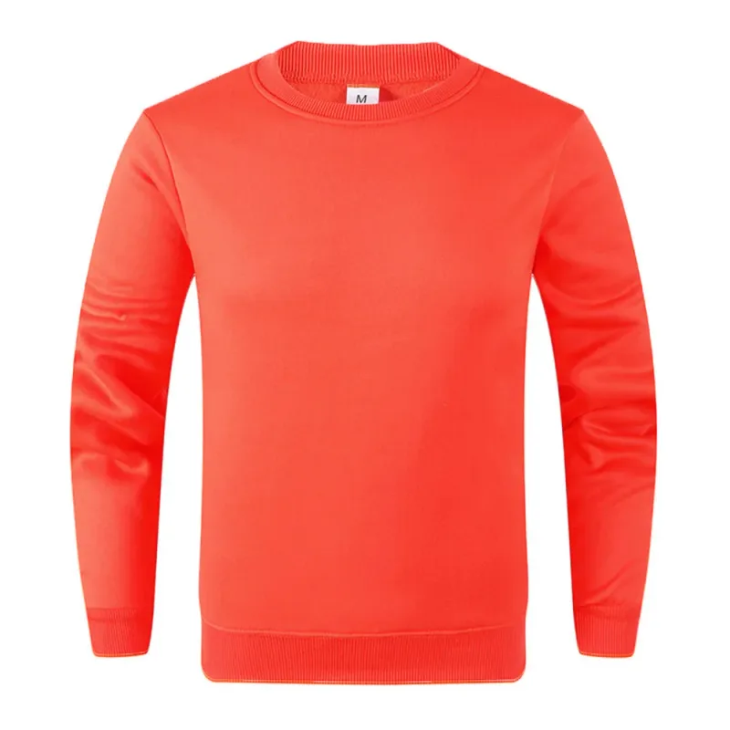 Pullover Asas Lelaki Baju Sweater Kasual untuk Lelaki Wanita Warna Pejal Musim Bunga Musim Gugur Hoodie Sukan Lengan Panjang Sweatshirt Techwear — image 7