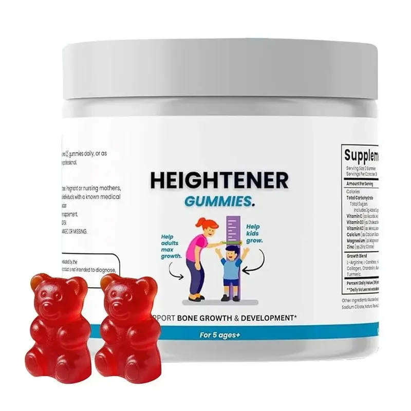 Kids' Height-Boosting Gummies - Promotes Height Growth Supports Joint Health Regulates Energy And Promotes Muscle Growth
