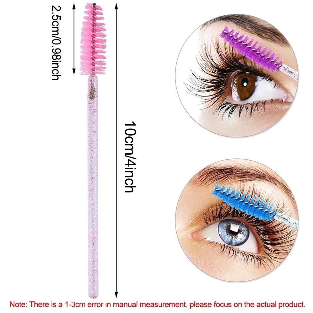 500/1000 stücke Wimpern Pinsel Applikator Großhandel Lash Mascara Wands Pinsel Für Wimpern Verlängerung Augenbraue Spoolies Schönheit Werkzeuge