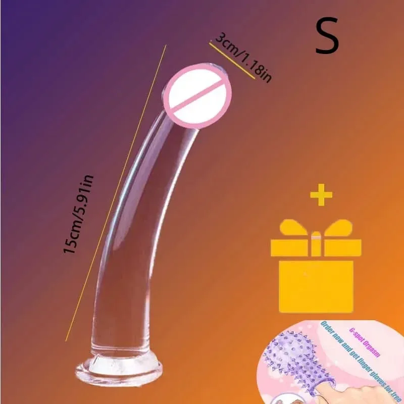 Transparent Realistic Dildo Strong Suction Cup No Vibrator Women Masturbator Anal Realistic Dick Sex Toys For Women Sex Shop 18