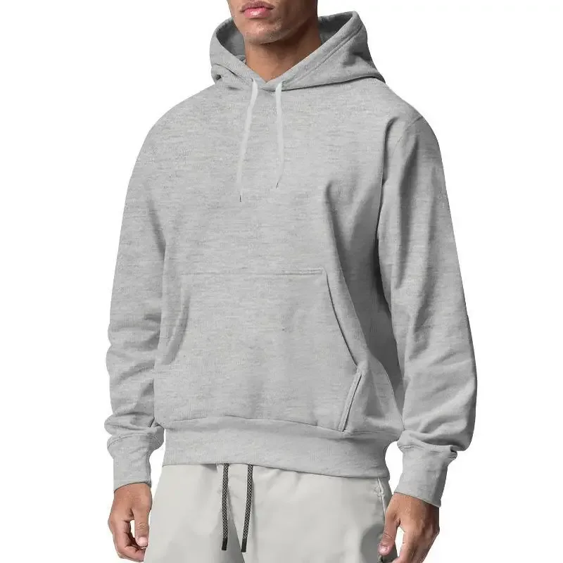 2026 New Men's Fashion Harajuku Hooded Sweatshirts Casual All-match Pullovers Male Streetwear Autumn Winter Fleece Warm Hoodies — image 12