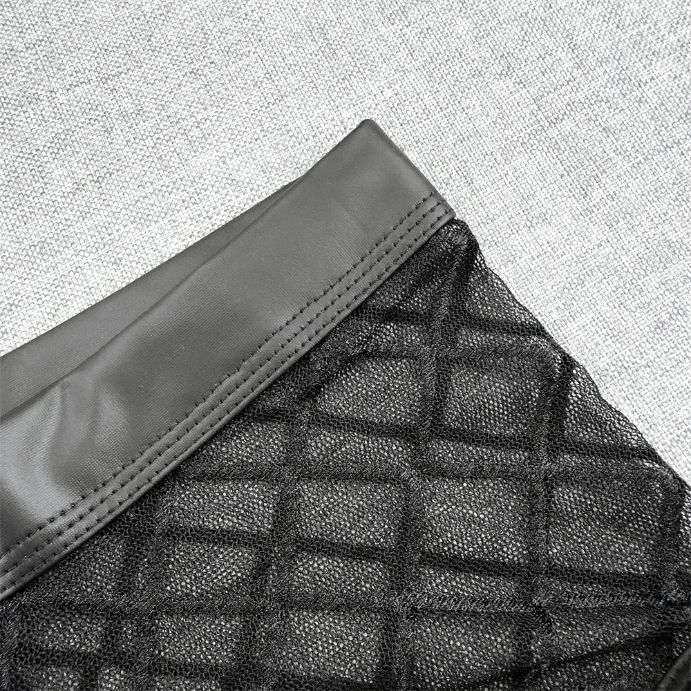 Man Sexig Diamond Mesh Ultratunt Transparent boxershorts Sommar Snabbtorkande Boyshorts Bulge Pouch Herr Underkläder — image 4