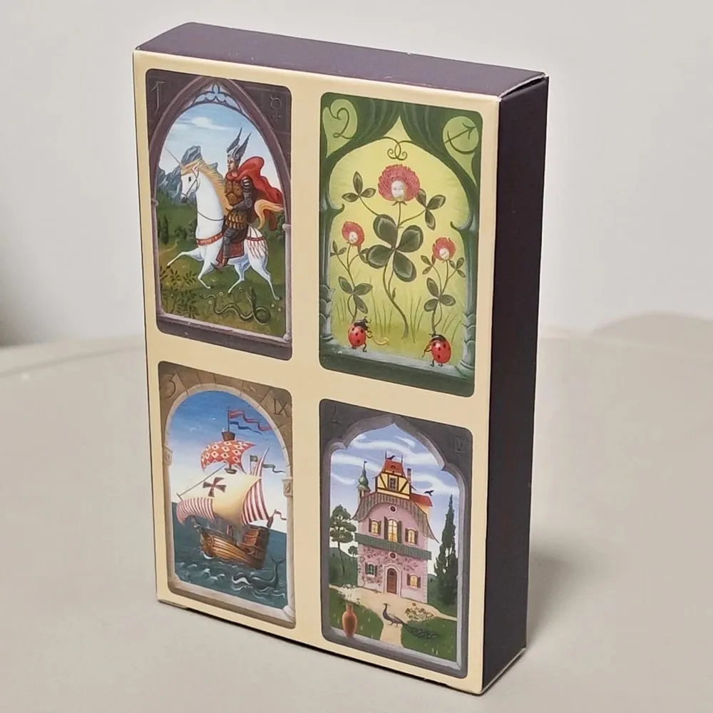 9*6cm Mystical Lenormand Deck Printed on 350GSM Double-embossed Cardstock 36 Pcs Lenormand Cards — image 5