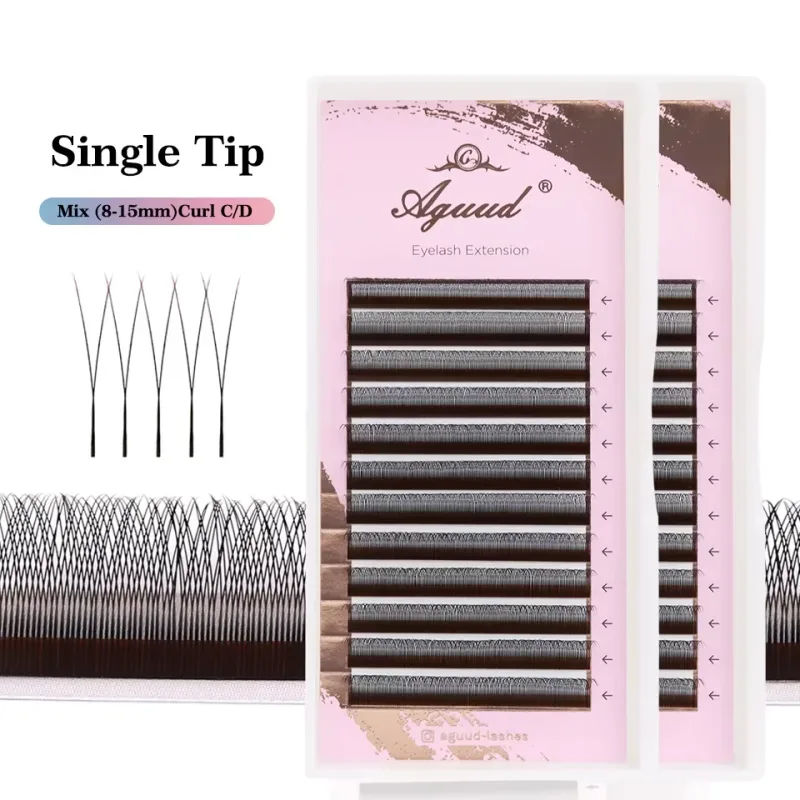 2D 3D 4D 5D W Shape Automatic Flowering Premade Fans Eyelash Extensions Natural Soft Individual Lashes Makeup Cilia