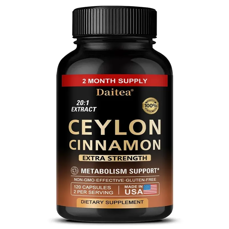 Ceylon Cinnamon Capsules - Antioxidant Promotes Heart Health and Metabolism Support The Immune System — image 9