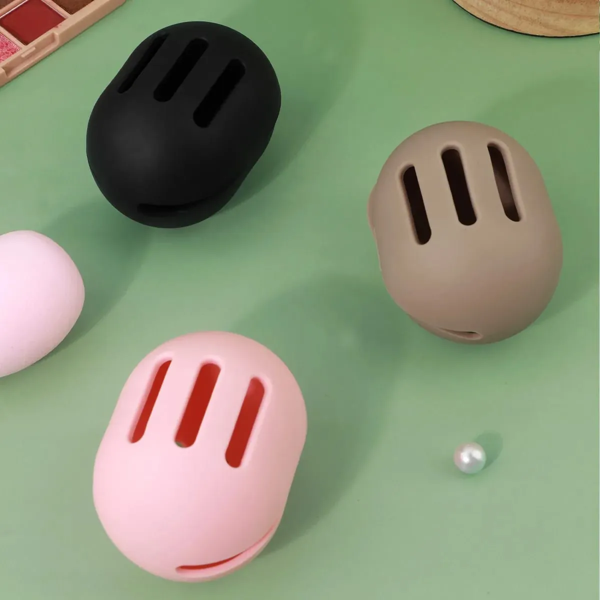 2 Stuks Reizen Make-up Borstel Houder Siliconen Cosmetische Penselen Tas Make-up Spons Case Draagbare Waterdichte Make-up Gereedschap voor Vrouwen — image 4