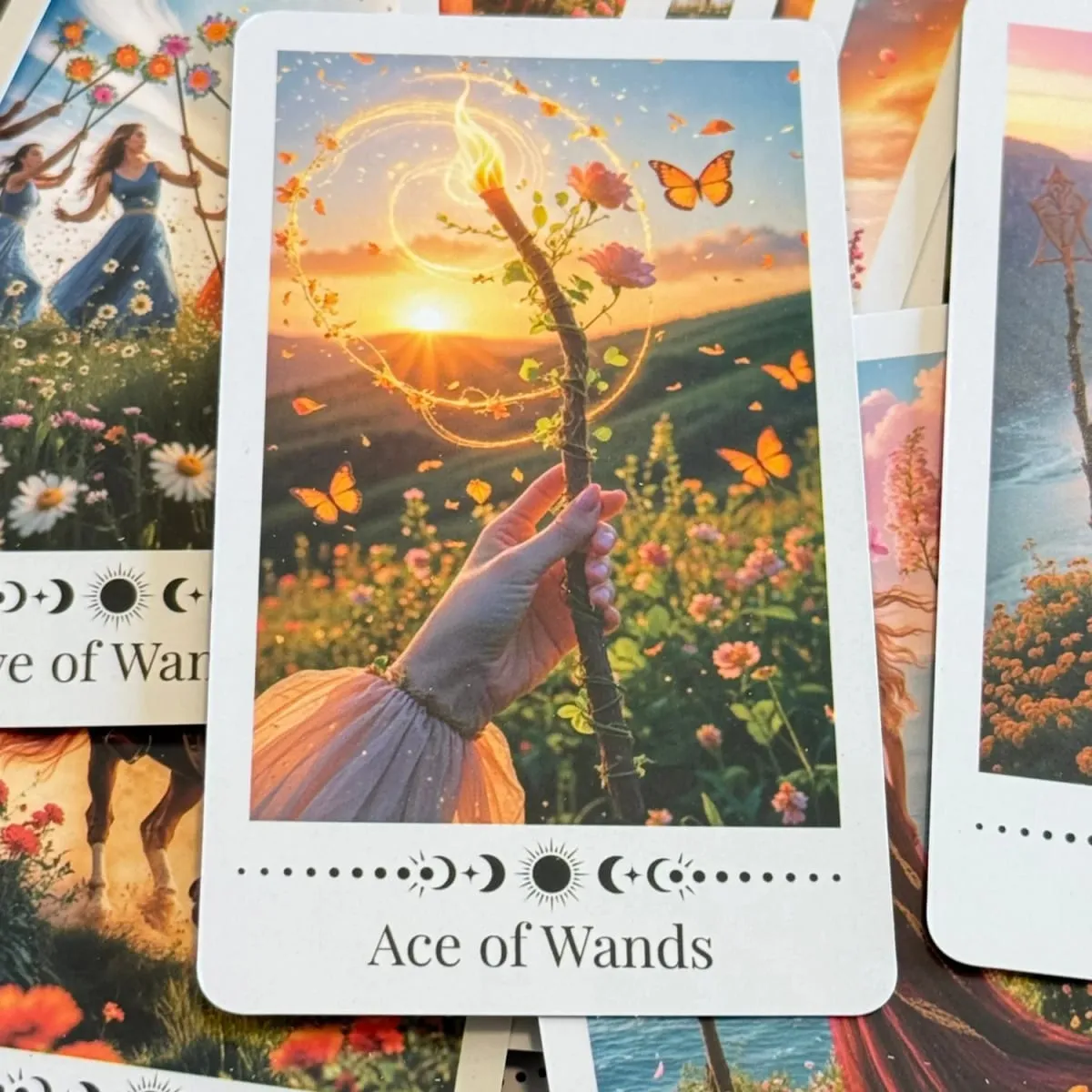 12*7cm Inner Rose Tarot Deck in Metal Box 350GSM with Paper Instruction Manual Self Growth Meditation Board Games — image 2