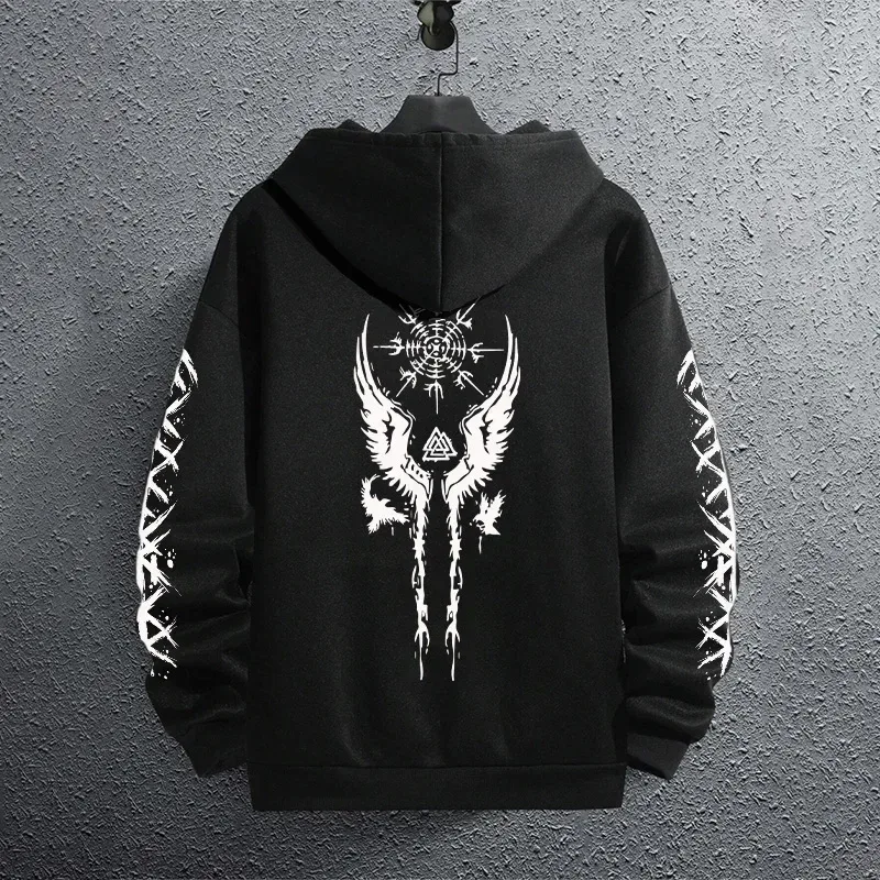 2025 Brand New Black Sweatshirts Autumn Winter Male Daily Casual Sporty Jogging Hoodie Men's Outwear Fashion Pullover