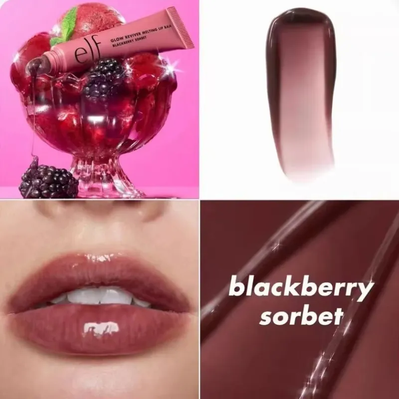 ELF Lip Gloss Natural Shine&Blush Liquid Waterproof and Sweat-Resistant Easy to Smudge Lightweight and Long-Lasting Makeup