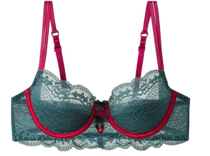 Women Sexy Red Lace Bra French Ultra Thin Minimizer Non Wired Breathable Brassiere Large Bust Reduce Underwear 32‑42 — image 13