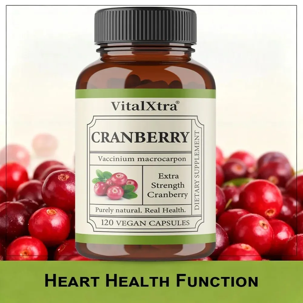 Cranberry Capsules - Supports Cardiovascular Health Enhances Immunity Supports Urinary Tract Health — image 2