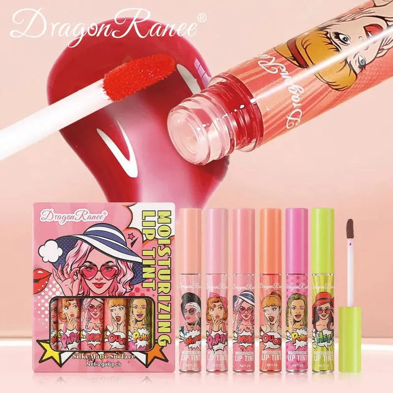 Das 6er-Pack Lipgloss-Set lässt sich leicht einfärben und verblasst nicht. Es ist ein Muss für Anfänger mit Lipgloss und Urlaub — image 4