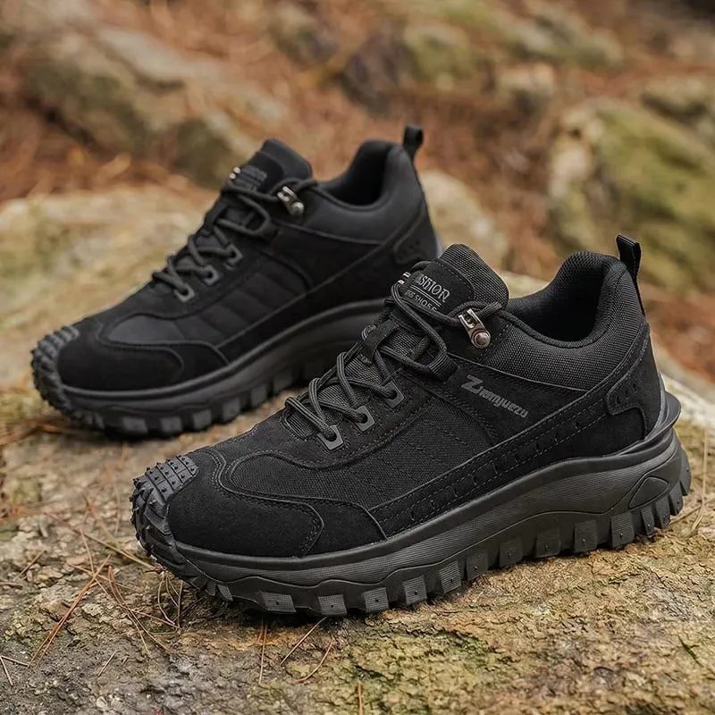2026 New Men's Hiking Shoes Non-slip Wear-resistant Trekking Shoes Breathable Thick Sole Tactical Shoes Casual Sneakers for Men