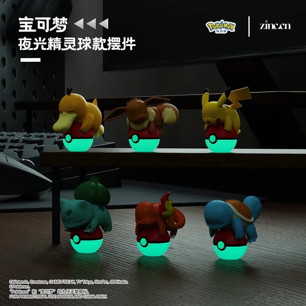 Genuine Pokemon Pikachu Eevee Psydusk Squirtle Charmander Bulbasaur Anime Action Figure Toy Doll Car Decoration Christmas Gift — image 1