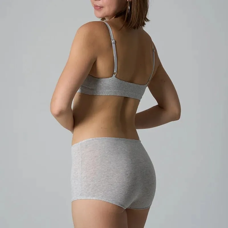 Cotton Bralette Seamless Breathable Underwears Lingerie Sets for Women's Fitness Sports Bras Panties Ladies No Bra Pad Intimate — image 3