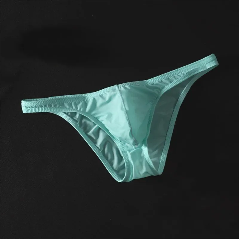 Sexy U Convex Briefs Thin Underwear Men Summer Breathable Silky Panties Male Calzoncillos Plus Size M-XXL — image 15
