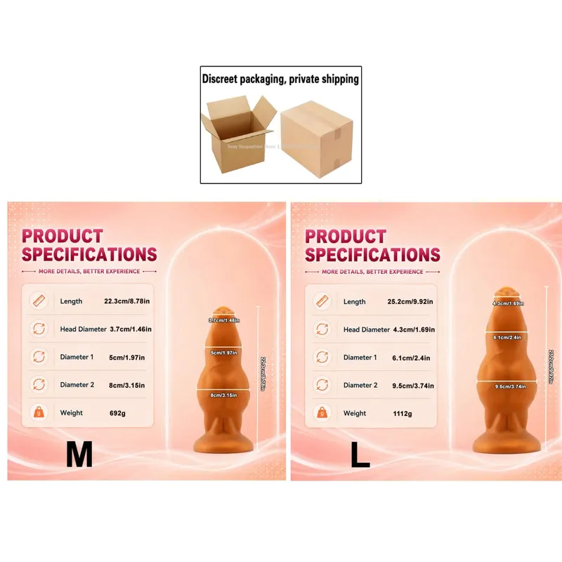 NEW Large Animal Penis Huge Dog Cock Dildo Suction Cup Masturbator Female Anal Butt Plug Big Anal Plug Adult Sex Toys Products — image 13