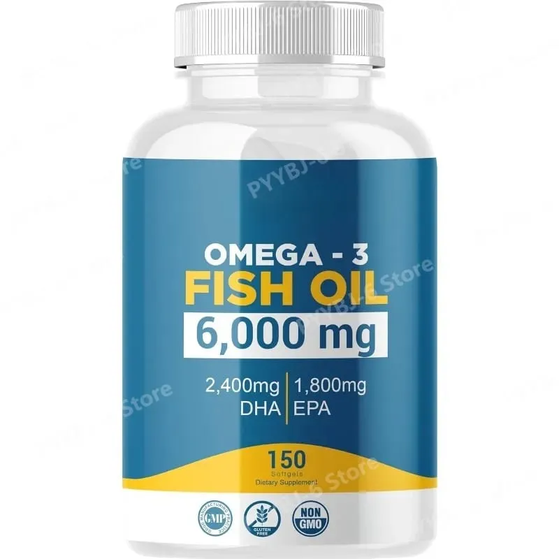 Omega 3 Fish Oil Softgels High Potency EPA DHA Daily Supplement for Adults Supports Joint Immune Health 150 Softgels Non GMO — image 2