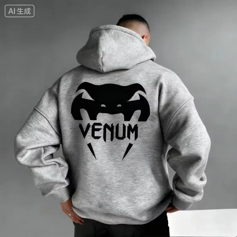 2026 NEw NEw New! UFC Men's Boxing Sports Hoodie Warm and Comfortable Casual Hoodie for Autumn and Winter Fashionable Printed — image 2
