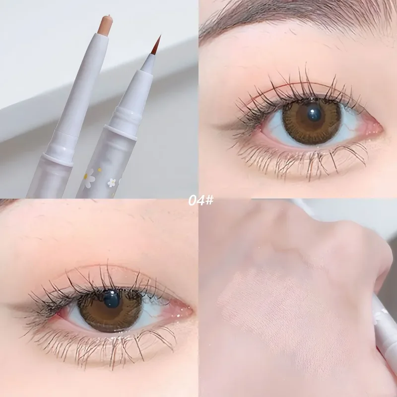 Double Head Aegyo Sal Eyeliner Liquid Down To Shadow Pencil Eye Highlighting Eyeshadow Stick Natural Big Eye Makeup Gel Pen