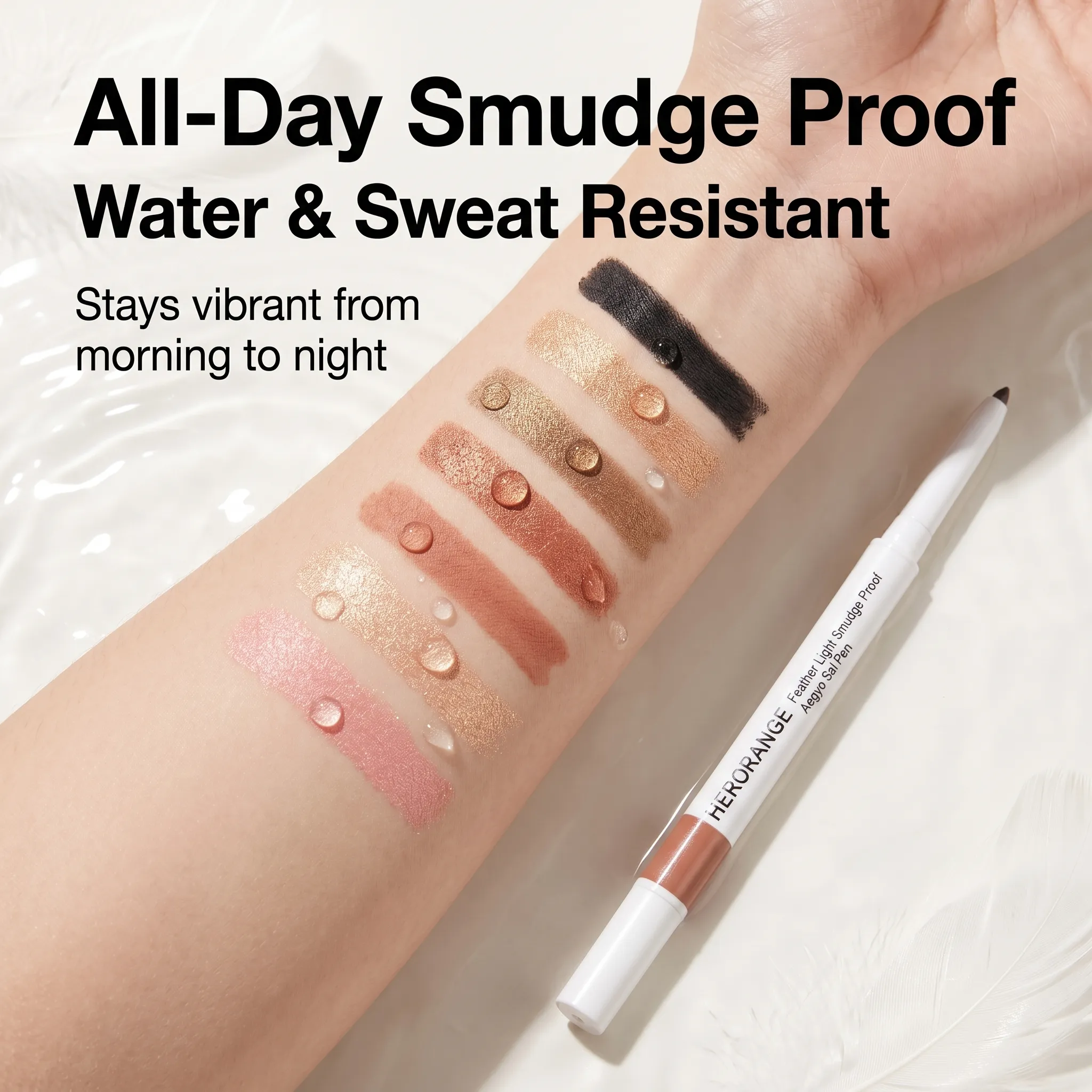 Herorange Matte Shimmer 2 in 1 under Eye Liner Long Wear Portable Daily Makeup — image 6