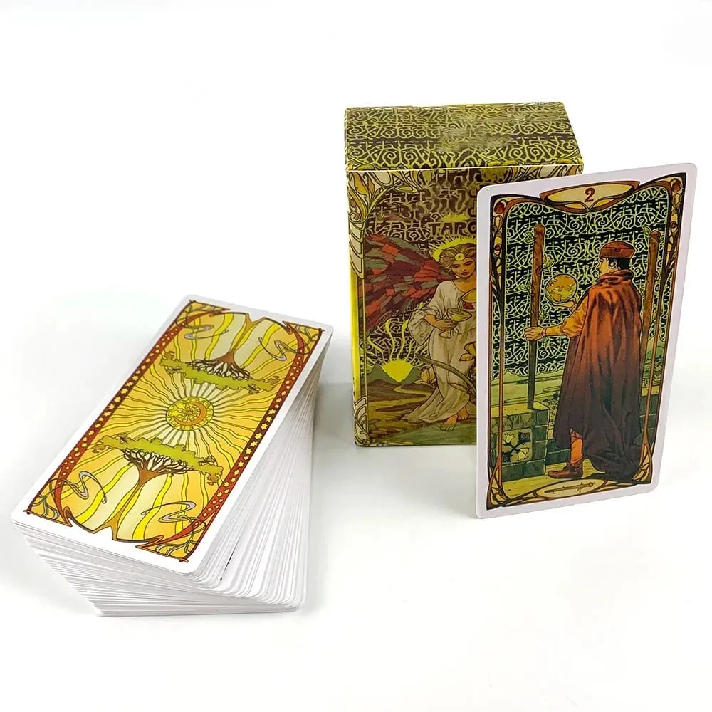 Baraja de Tarot de gran venta, 78 Uds., cartas, obra de arte mística, duradera y portátil, perfecta para guía espiritual y coleccionistas — image 4