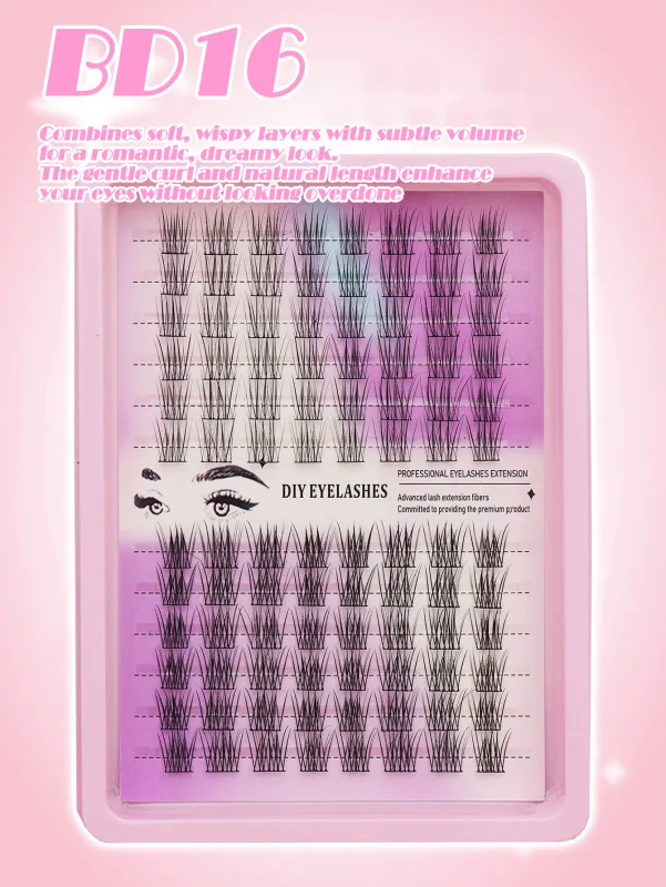 6 sizes of clustered eyelashes multiple combinations and styles to easily create exquisite eye makeup a must-have for beauty — image 10