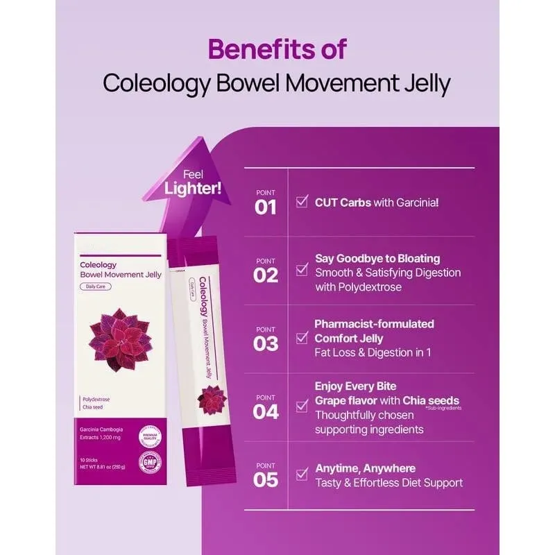 Foodology Coleology Cutting Jelly Promotes Metabolism Supports Gut Flora Balance Gently Detoxifies Garcinia Cambogia Supplements — image 4