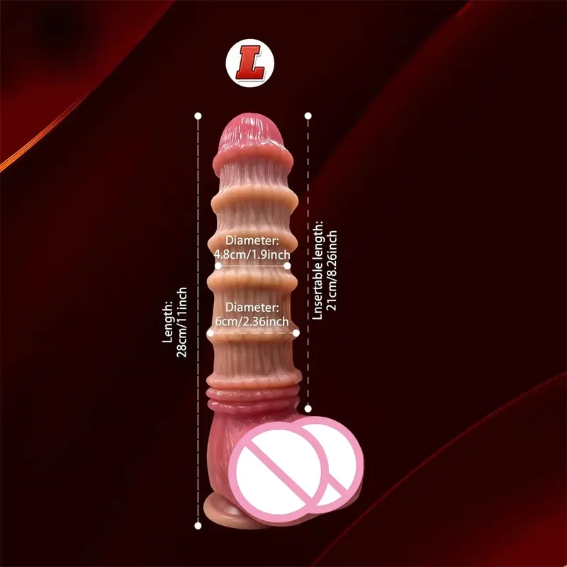 Knot Dildo Silicone Penis G-spot Stimulation Monster Dildo Anal Plug for Women Dragon Dildos Prostate Massager Female Sex Toys — image 9
