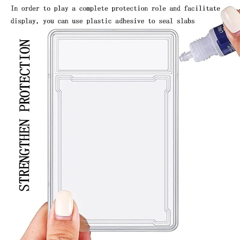 35/55/75/100PT Trading Cards Slab Label Grade Baseball Star Card Sleeves Protector Acrylic Hard Plastic Game Grade PTCG Gift Toy — image 2