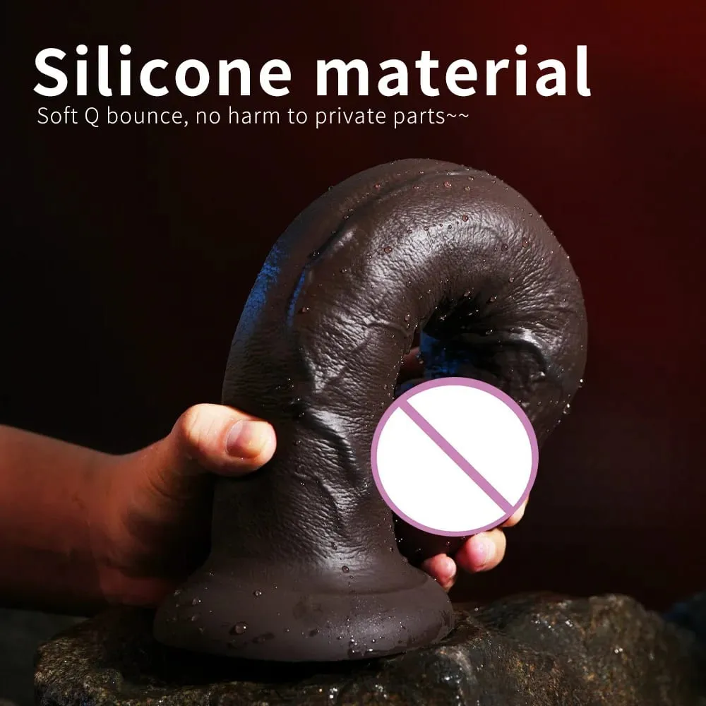 Super Realistic Long Dildo Soft Silicone Anal Dildos Strapon Dick Butt Plug Masturbator Penis Adult Sex Toys for Men Women — image 4