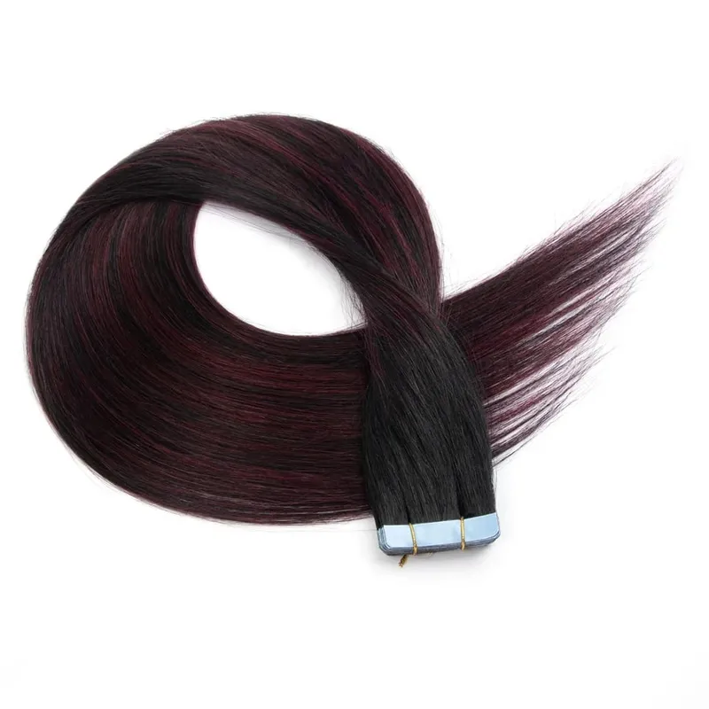 Real Human Hair Tape in Extensions 16'' 20'' Natural Straight High Light Seamless Tape Hair On Double Sided Tape 20pcs 30g/pack — image 18
