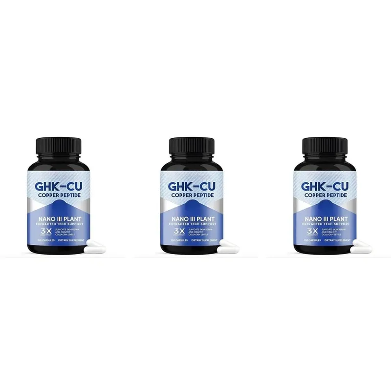 GHK-Cu Copper Peptide Capsules for Skin Repair Support Collagen Metabolism Support and Antioxidant Protection - 120 Capsules