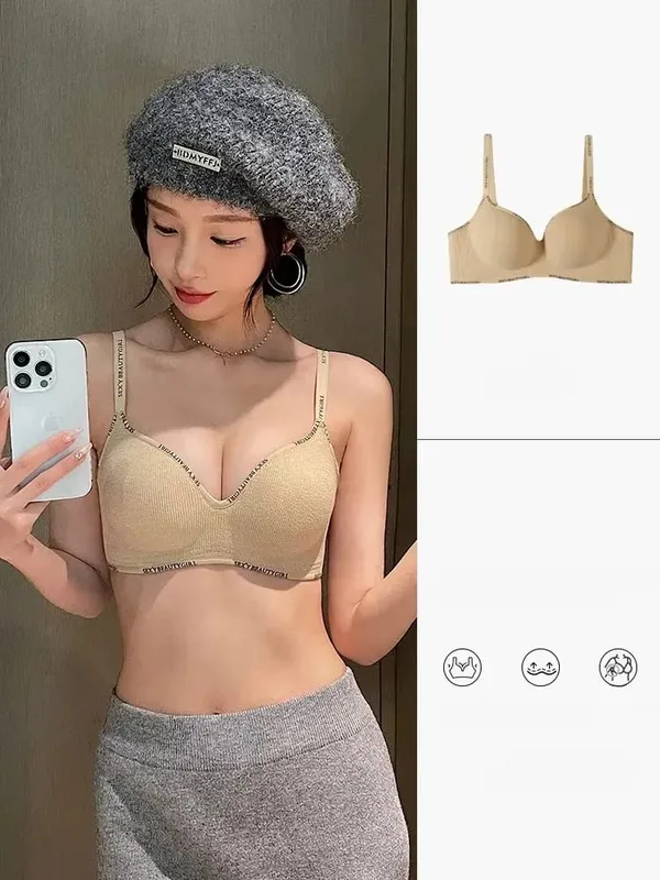Women's Underwear Small Chest Sexy Push Up Lingerie Seamless Bra for Women Comfortable Everyday Bra Thick Bralette 32-38AB — image 11