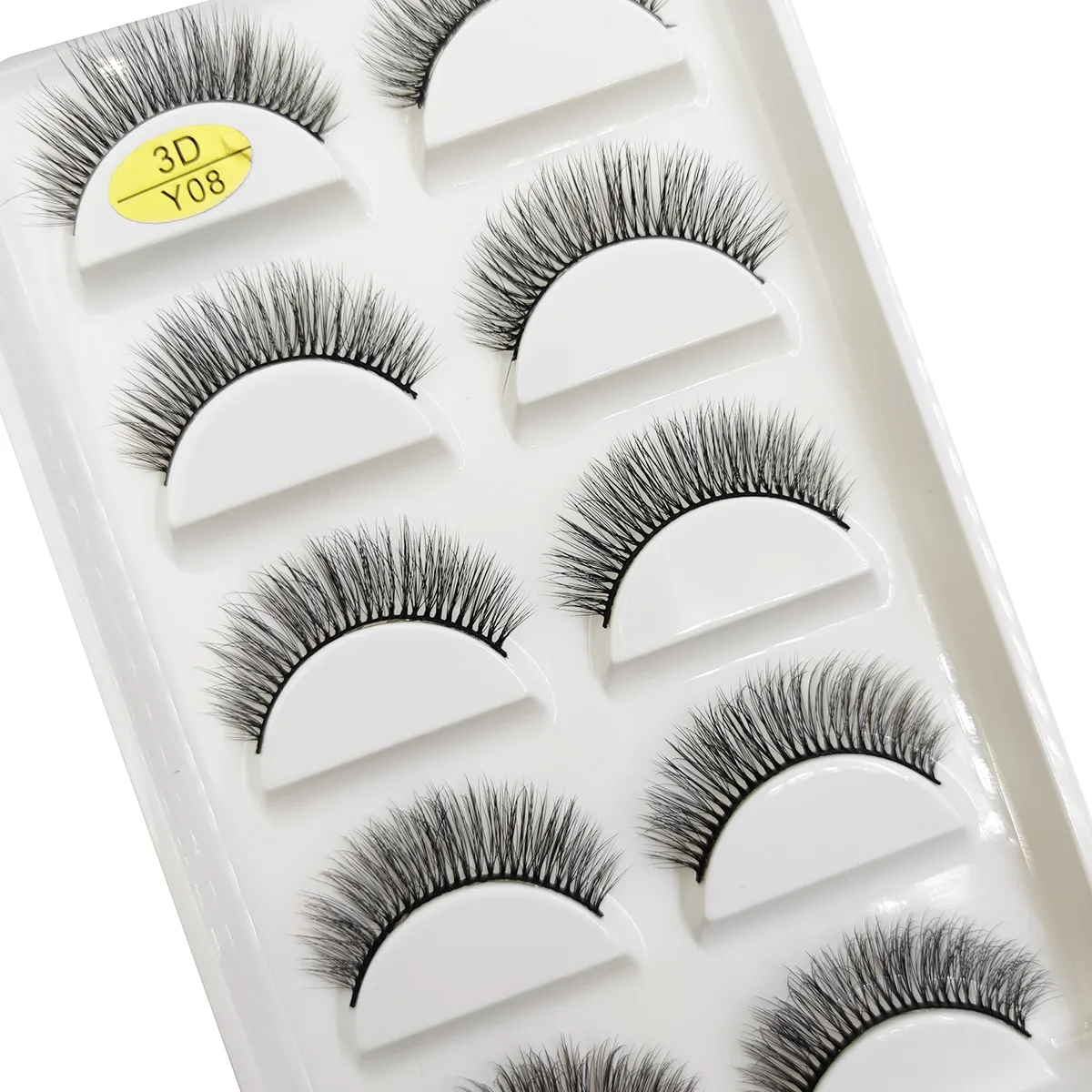 5 pares de pestañas postizas de visón 3D naturales suaves y esponjosas pestañas postizas de ojos maquillaje pestañas belleza gato Cilios 9 estilos — image 4